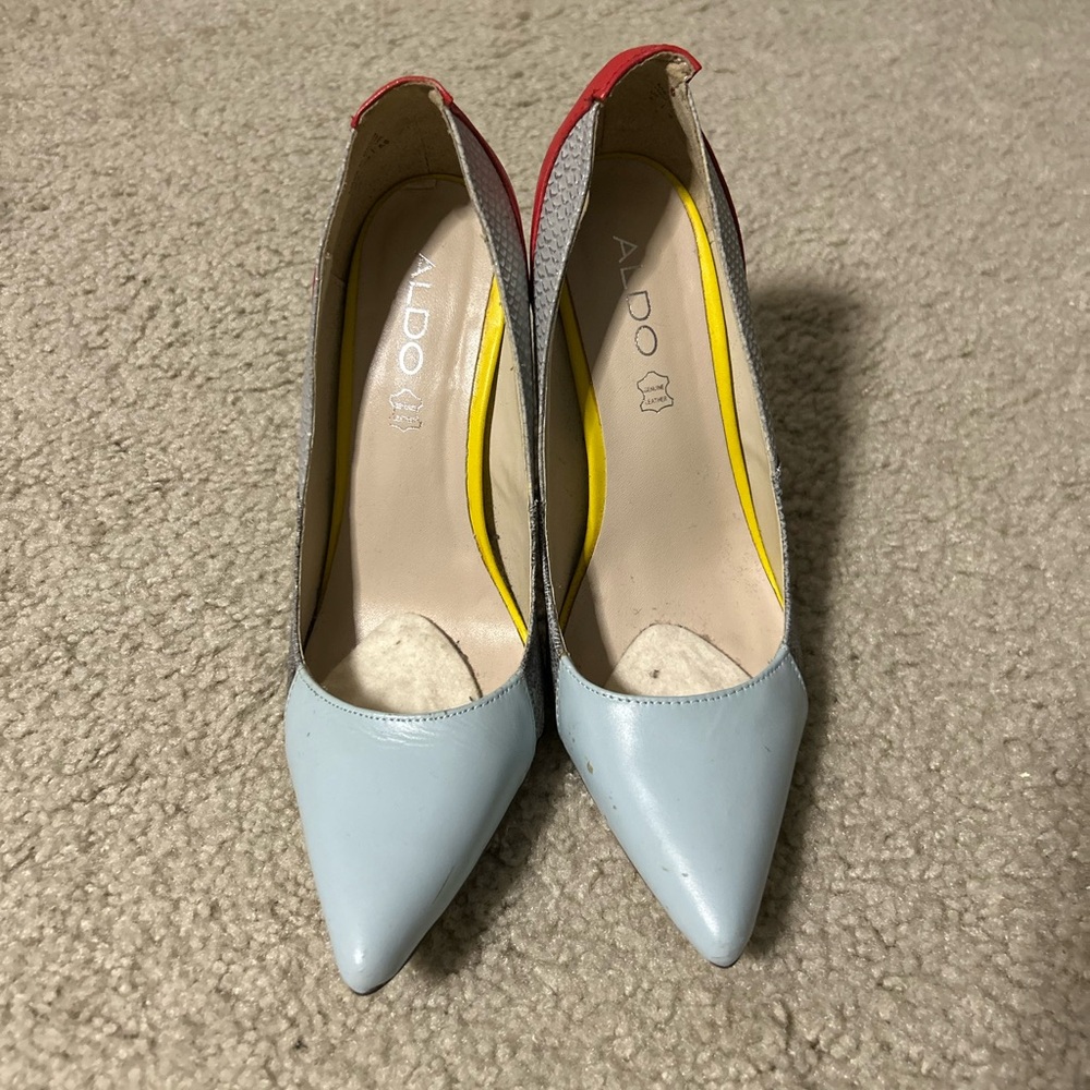 Aldo Women's Blue and Red Heels